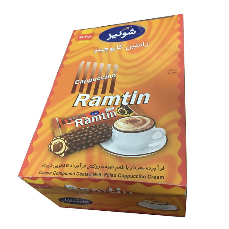 شکلات رامتین کاپوچینو شونیز - 19 گرم بسته 24 عددی