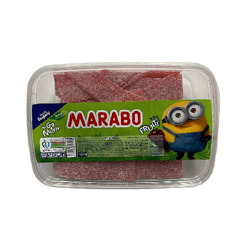 پاستیل نواری با طعم توت فرنگی مارابو عمده - 900 گرم