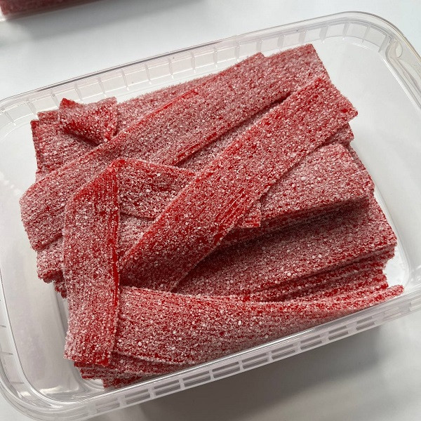 پاستیل نواری با طعم توت فرنگی مارابو عمده - 900 گرم