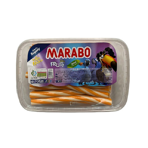 پاستیل پیچشی روغنی با طعم پرتقال خامه مارابو عمده- 900 گرم