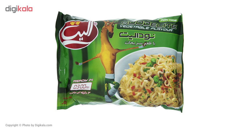نودل با طعم سبزیجات الیت - 75 گرم