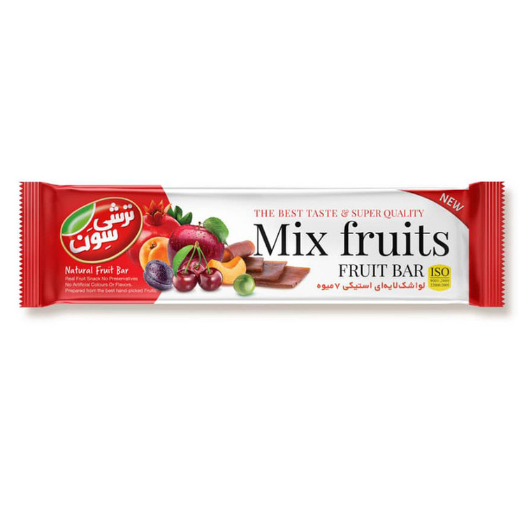 لواشک مخلوط هفت میوه استیکی ترشی سون - 80 گرم بسته 10 عددی