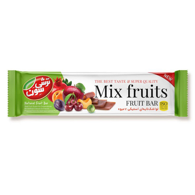 لواشک مخلوط هفت میوه استیکی ترشی سون - 80 گرم بسته 10 عددی