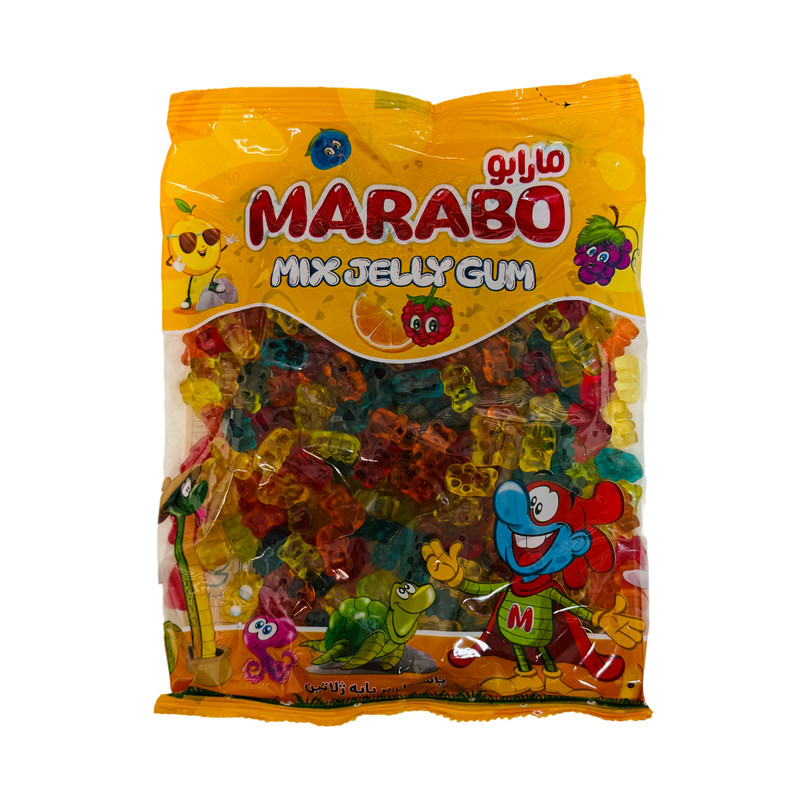پاستیل خرسی  با طعم چندمیوه مارابو عمده - 1000 گرم